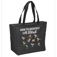 Funny Bird Watcher How To Identify A Bird Unique Birder Zip Tote Bag