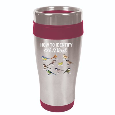 Funny Bird Watcher How To Identify A Bird Unique Birder 16oz Travel Tumbler
