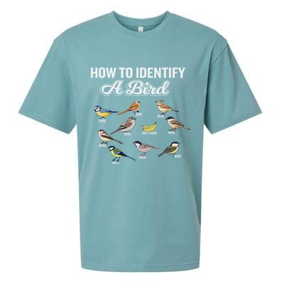 Funny Bird Watcher How To Identify A Bird Unique Birder Sueded Cloud Jersey T-Shirt