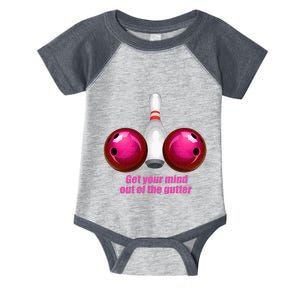 Funny Bowling Women Mind Out Of The Gutter Infant Baby Jersey Bodysuit