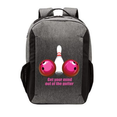 Funny Bowling Women Mind Out Of The Gutter Vector Backpack