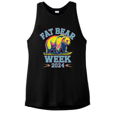 Fat Bear Week 2024 Grazer Animal Lover Alaska Katmai Nature Ladies PosiCharge Tri-Blend Wicking Tank