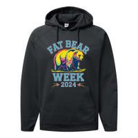 Fat Bear Week 2024 Grazer Animal Lover Alaska Katmai Nature Performance Fleece Hoodie