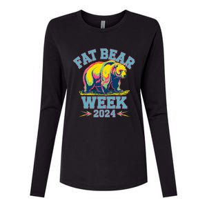 Fat Bear Week 2024 Grazer Animal Lover Alaska Katmai Nature Womens Cotton Relaxed Long Sleeve T-Shirt