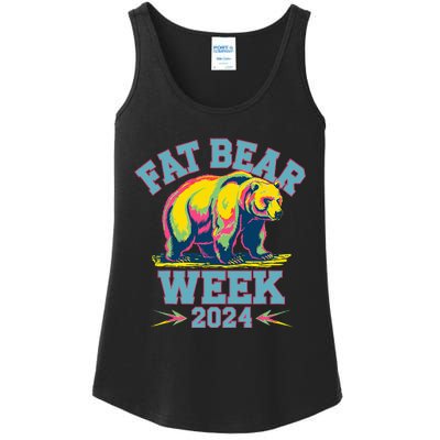 Fat Bear Week 2024 Grazer Animal Lover Alaska Katmai Nature Ladies Essential Tank