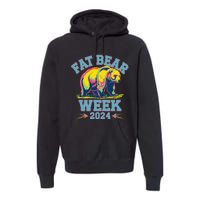 Fat Bear Week 2024 Grazer Animal Lover Alaska Katmai Nature Premium Hoodie