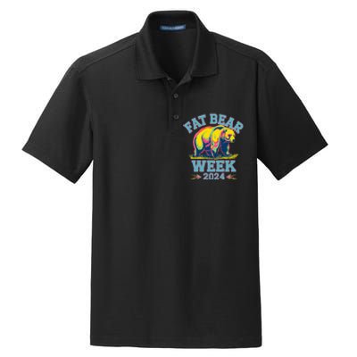 Fat Bear Week 2024 Grazer Animal Lover Alaska Katmai Nature Dry Zone Grid Polo