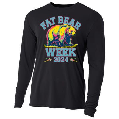 Fat Bear Week 2024 Grazer Animal Lover Alaska Katmai Nature Cooling Performance Long Sleeve Crew