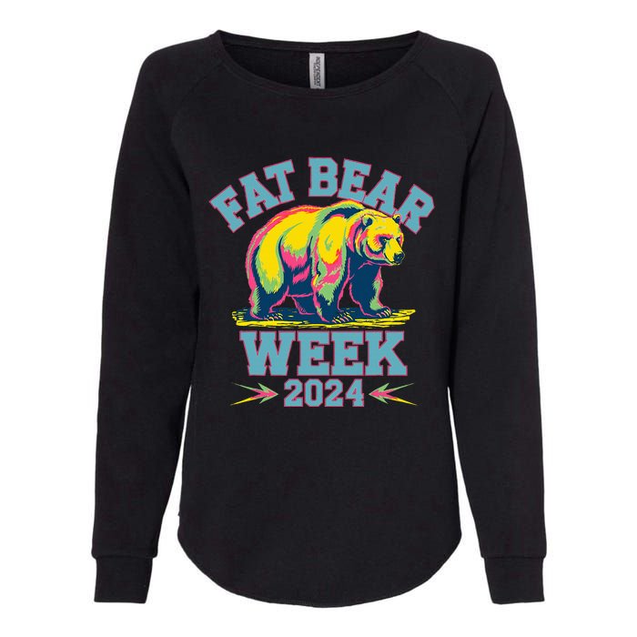 Fat Bear Week 2024 Grazer Animal Lover Alaska Katmai Nature Womens California Wash Sweatshirt