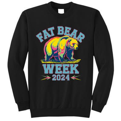 Fat Bear Week 2024 Grazer Animal Lover Alaska Katmai Nature Tall Sweatshirt