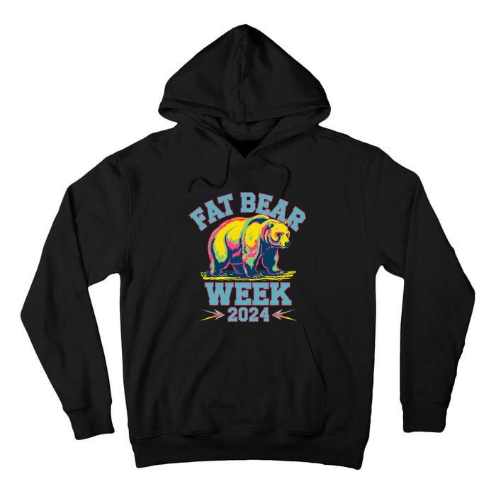 Fat Bear Week 2024 Grazer Animal Lover Alaska Katmai Nature Tall Hoodie