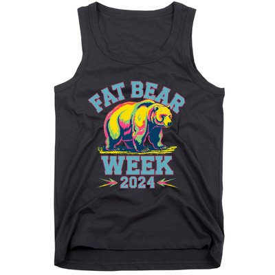 Fat Bear Week 2024 Grazer Animal Lover Alaska Katmai Nature Tank Top