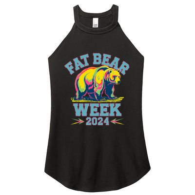 Fat Bear Week 2024 Grazer Animal Lover Alaska Katmai Nature Women's Perfect Tri Rocker Tank