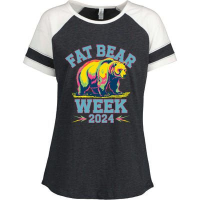 Fat Bear Week 2024 Grazer Animal Lover Alaska Katmai Nature Enza Ladies Jersey Colorblock Tee