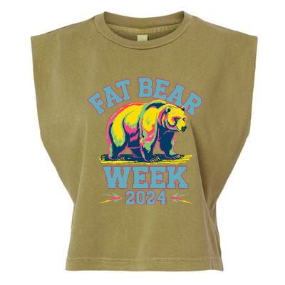 Fat Bear Week 2024 Grazer Animal Lover Alaska Katmai Nature Garment-Dyed Women's Muscle Tee