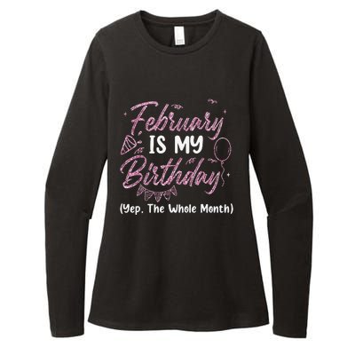 February Birthday Wo Yep The Whole Month Womens CVC Long Sleeve Shirt