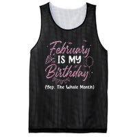 February Birthday Wo Yep The Whole Month Mesh Reversible Basketball Jersey Tank