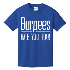 Funny Burpee Workout Fitness Sarcastic Cool Gift Kids T-Shirt