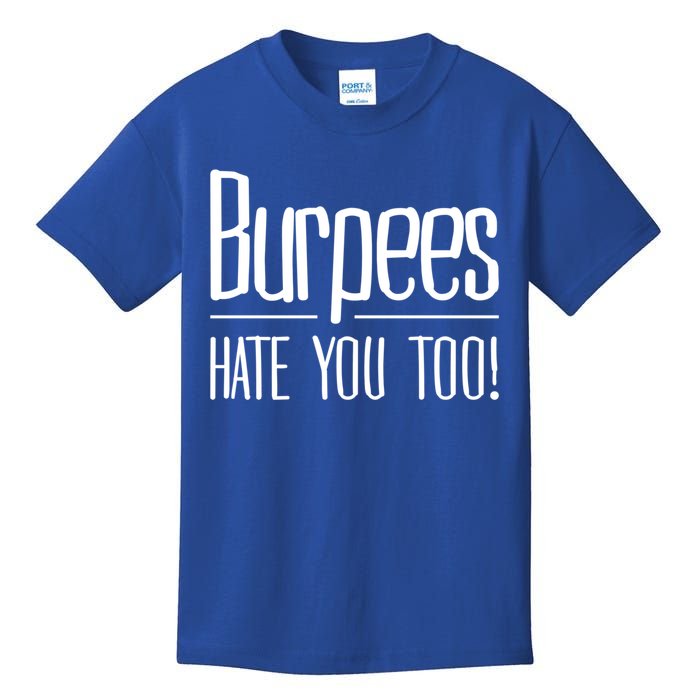 Funny Burpee Workout Fitness Sarcastic Cool Gift Kids T-Shirt