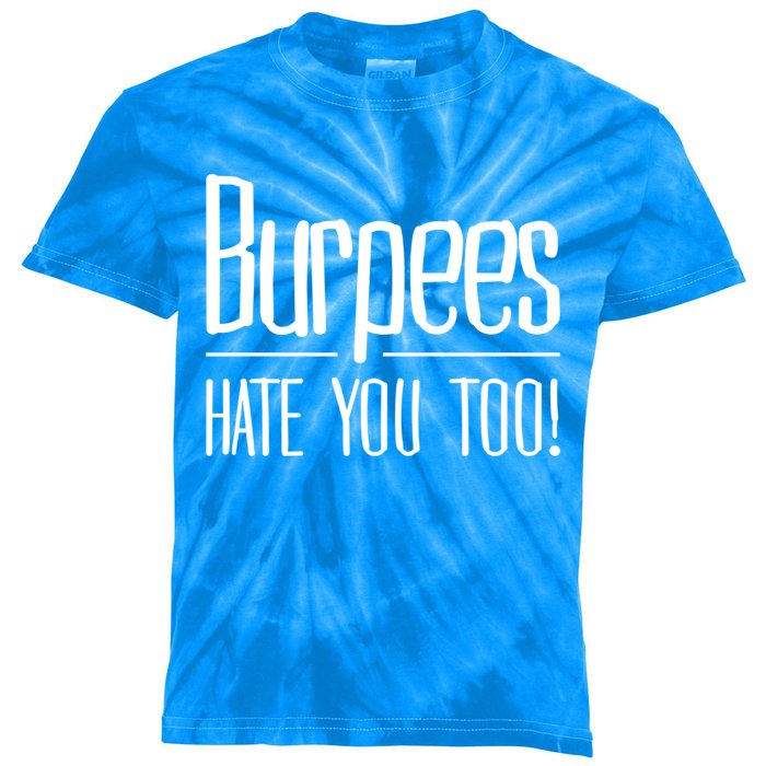 Funny Burpee Workout Fitness Sarcastic Cool Gift Kids Tie-Dye T-Shirt