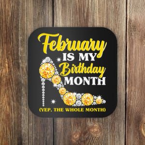 February Birthday Wo Yep The Whole Month Bling Coaster