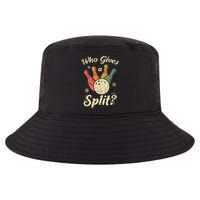 Funny Bowling Who Gives A Split Bowler Bowling Team Gift Cool Comfort Performance Bucket Hat