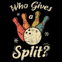Funny Bowling Who Gives A Split Bowler Bowling Team Gift 16 in Basic Backpack
