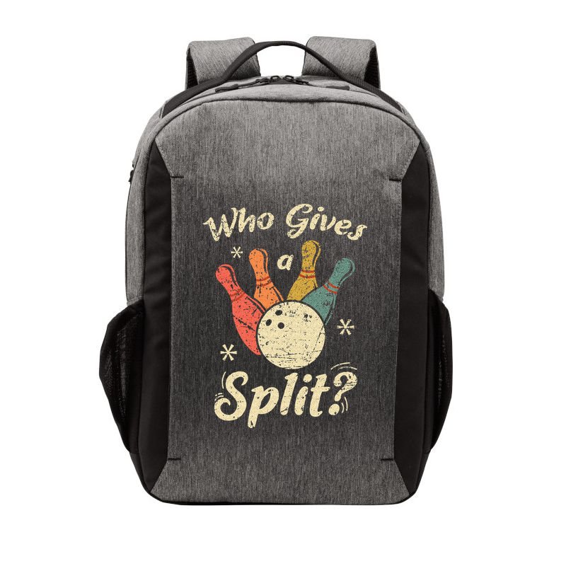 Funny Bowling Who Gives A Split Bowler Bowling Team Gift Vector Backpack