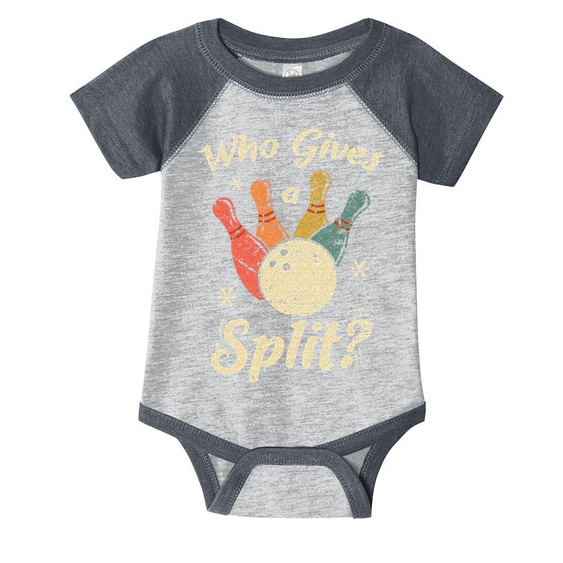 Funny Bowling Who Gives A Split Bowler Bowling Team Gift Infant Baby Jersey Bodysuit