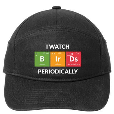 Funny Bird Watching Birding Bird Nerd 7-Panel Snapback Hat