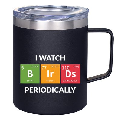 Funny Bird Watching Birding Bird Nerd 12oz Stainless Steel Coffee Mug
