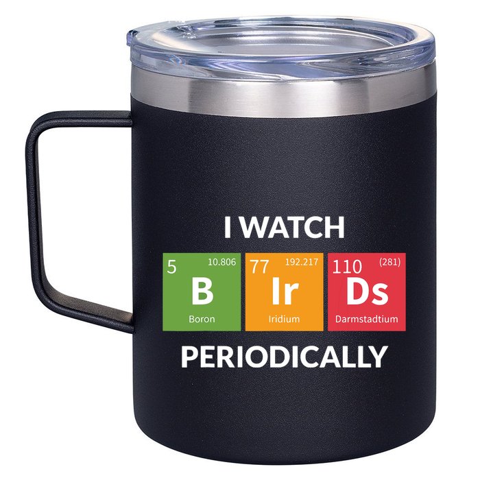 Funny Bird Watching Birding Bird Nerd 12oz Stainless Steel Coffee Mug