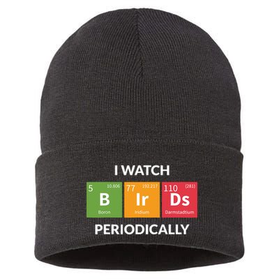 Funny Bird Watching Birding Bird Nerd Sustainable Knit Beanie