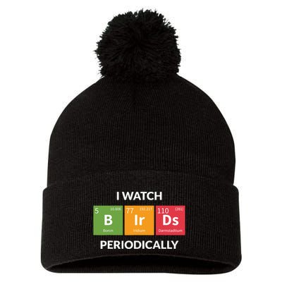 Funny Bird Watching Birding Bird Nerd Pom Pom 12in Knit Beanie