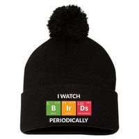 Funny Bird Watching Birding Bird Nerd Pom Pom 12in Knit Beanie