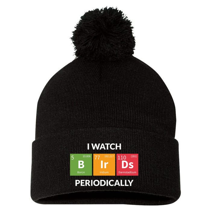 Funny Bird Watching Birding Bird Nerd Pom Pom 12in Knit Beanie