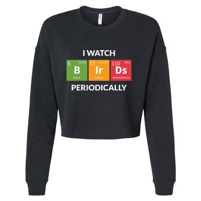 Funny Bird Watching Birding Bird Nerd Cropped Pullover Crew