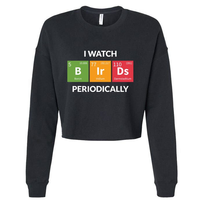 Funny Bird Watching Birding Bird Nerd Cropped Pullover Crew