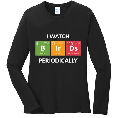 Funny Bird Watching Birding Bird Nerd Ladies Long Sleeve Shirt