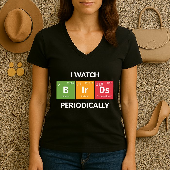 Funny Bird Watching Birding Bird Nerd Women's V-Neck T-Shirt