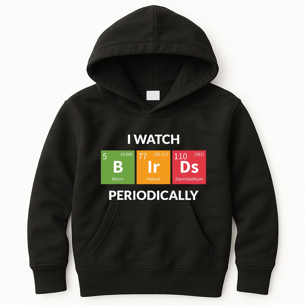 Funny Bird Watching Birding Bird Nerd Kids Hoodie