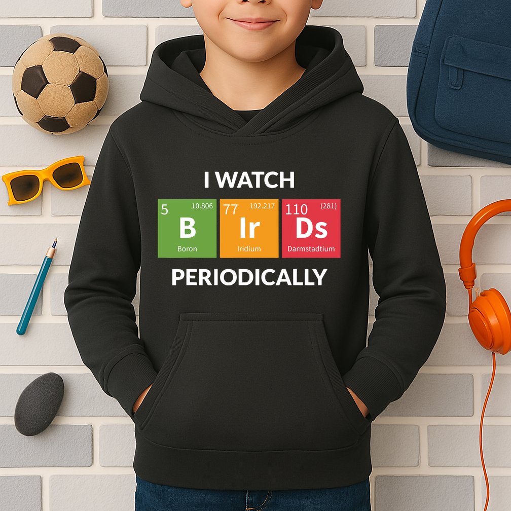 Funny Bird Watching Birding Bird Nerd Kids Hoodie