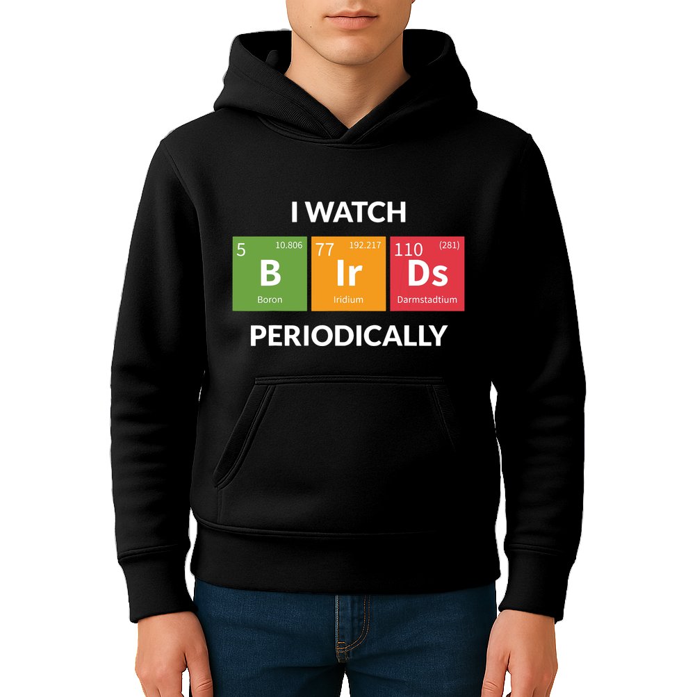 Funny Bird Watching Birding Bird Nerd Kids Hoodie