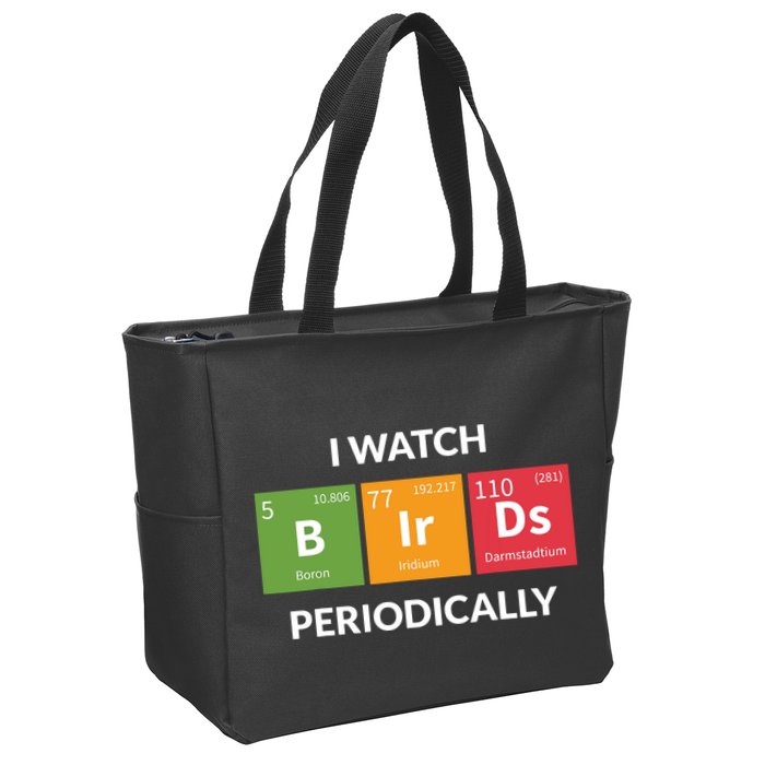 Funny Bird Watching Birding Bird Nerd Zip Tote Bag