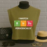 Funny Bird Watching Birding Bird Nerd Garment-Dyed Women's Muscle Tee
