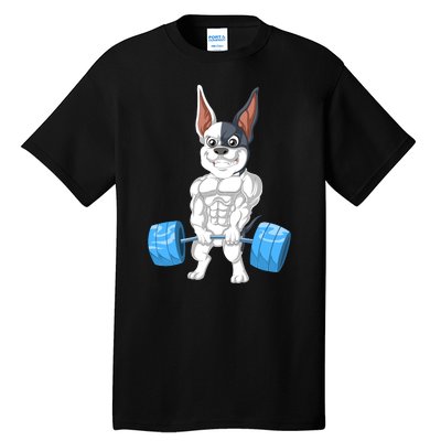 French Bulldog Weightlifting Tall T-Shirt