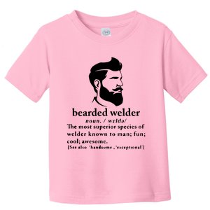 Funny Beard Welder Definition Meaning Toddler T-Shirt