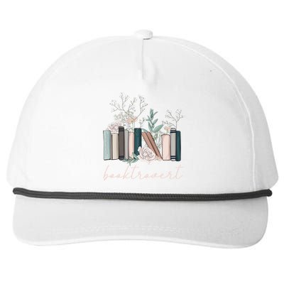 Floral Booktrovert Wildflowers Bookworm Reading Book Lovers Great Gift Snapback Five-Panel Rope Hat