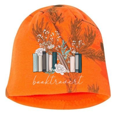 Floral Booktrovert Wildflowers Bookworm Reading Book Lovers Great Gift Kati - Camo Knit Beanie