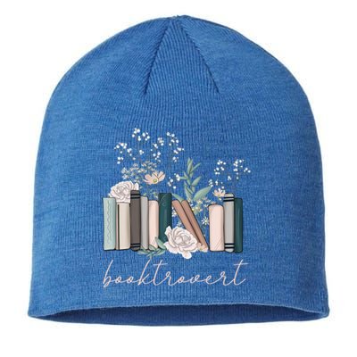 Floral Booktrovert Wildflowers Bookworm Reading Book Lovers Great Gift Sustainable Beanie